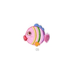 Animaux couleurs - poisson 4x3,5