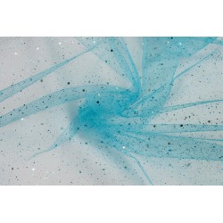 Tulle Paillettes Turquoise
