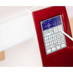 Machine à coudre Elna eXcellence 710 haut de gamme : tableau LCD