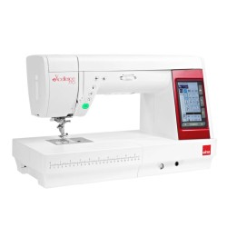 Machine à coudre Elna eXcellence 770 : face avant avec écran LCD