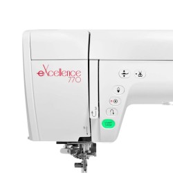 Machine à coudre Elna eXcellence 770, avec réglage automatique tension du fil et pression du pied