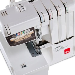 Surjuteuse mécanique Elna eXtend 664PRO avec schéma d'enfilage de la machine