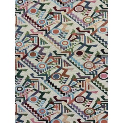 Gobelin Géométrique Fond Ecru